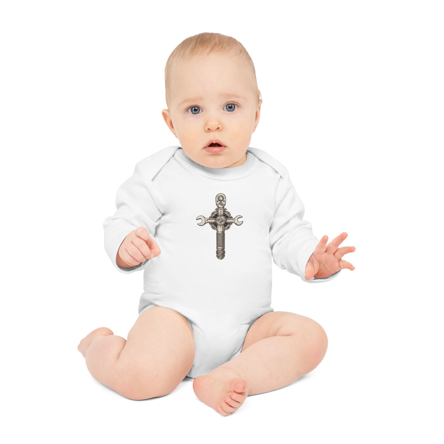 CruciFix Organic Long-Sleeve Onesie