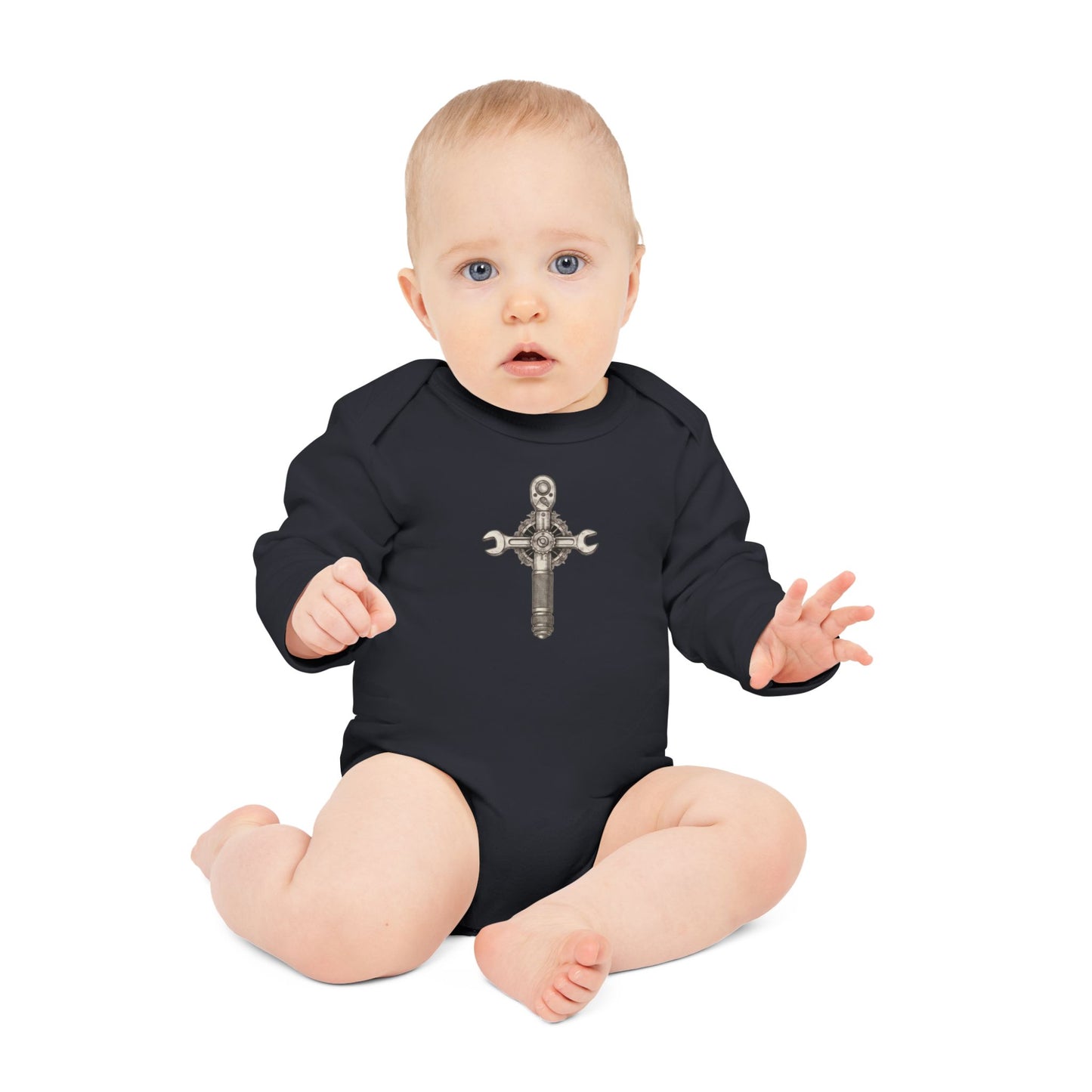 CruciFix Organic Long-Sleeve Onesie