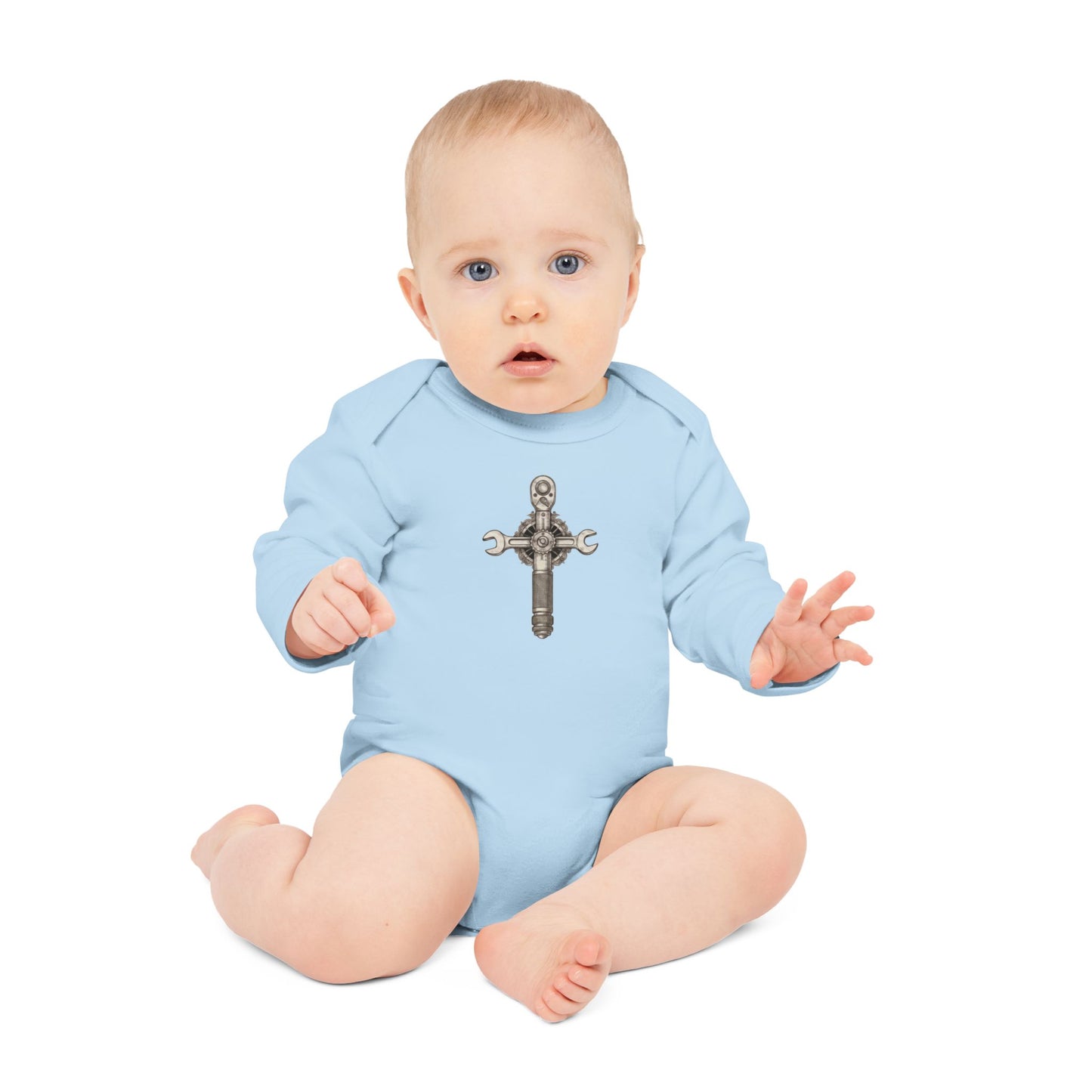 CruciFix Organic Long-Sleeve Onesie