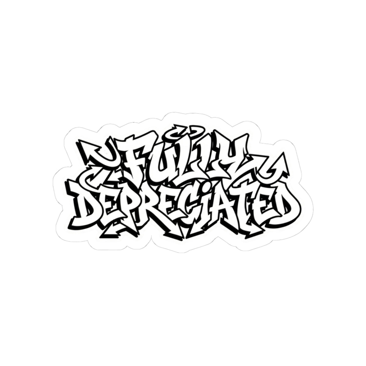 Graffiti Depreciated Sticker