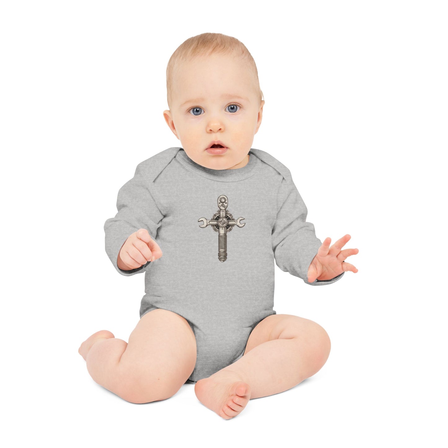 CruciFix Organic Long-Sleeve Onesie